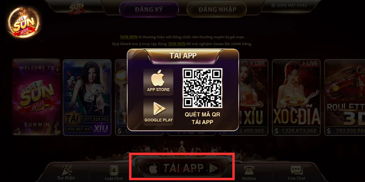 Khắc phục lỗi khi cài đặt app Sunwin